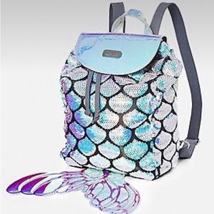 Justice Sparkle Sequined Mermaid Backpack